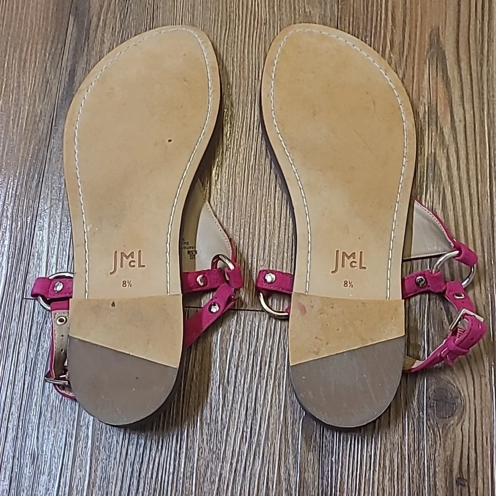J. McLaughlin Fuchsia Sandals for Women used good‎ condition zise 8.5.